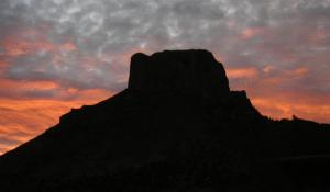 Dawn in the Chisos Mountains. Big Bend National Park